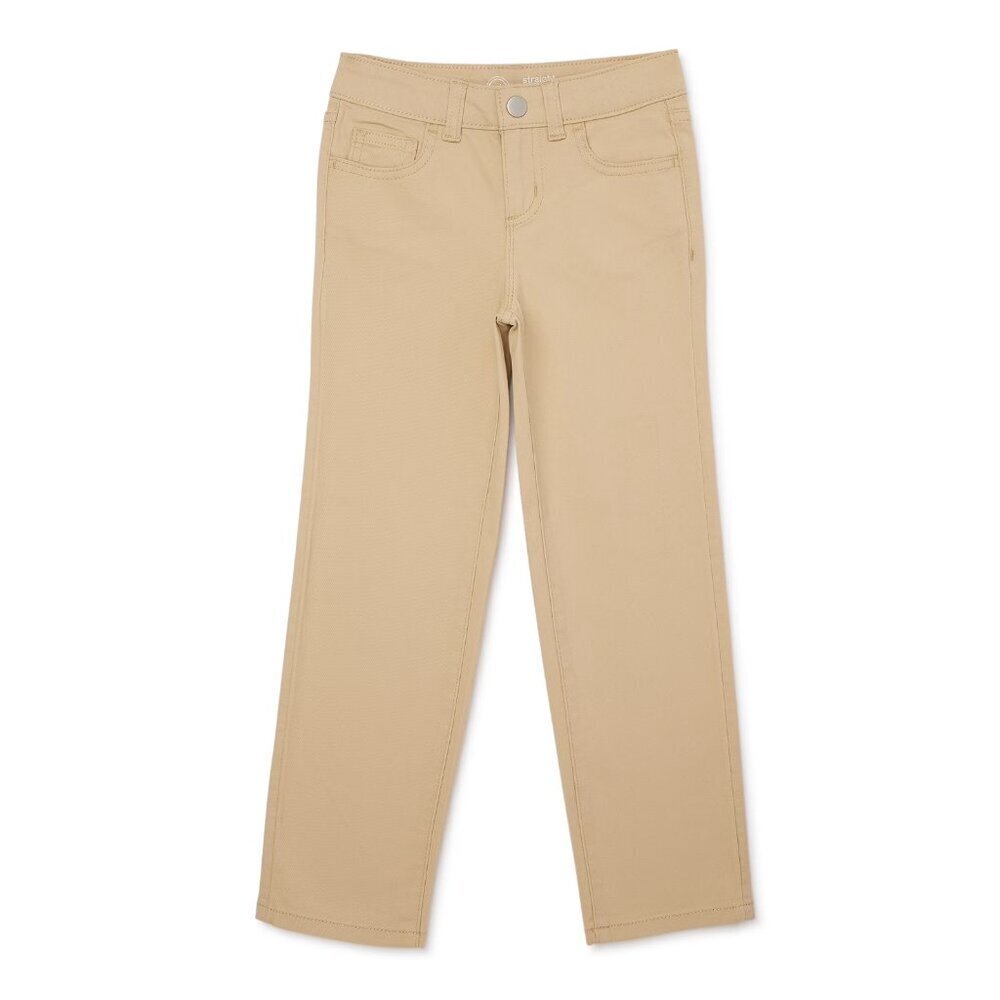 Wonder Nation Girl's Straight Leg Jeans, Size 10(Plus), Modern Fit, Straight Leg - Picture 1 of 3